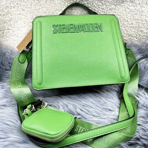 Steve Madden Bevelyn Satchel Crossbody Bag Kelly Green Air Pod Tik Tik Viral NWT